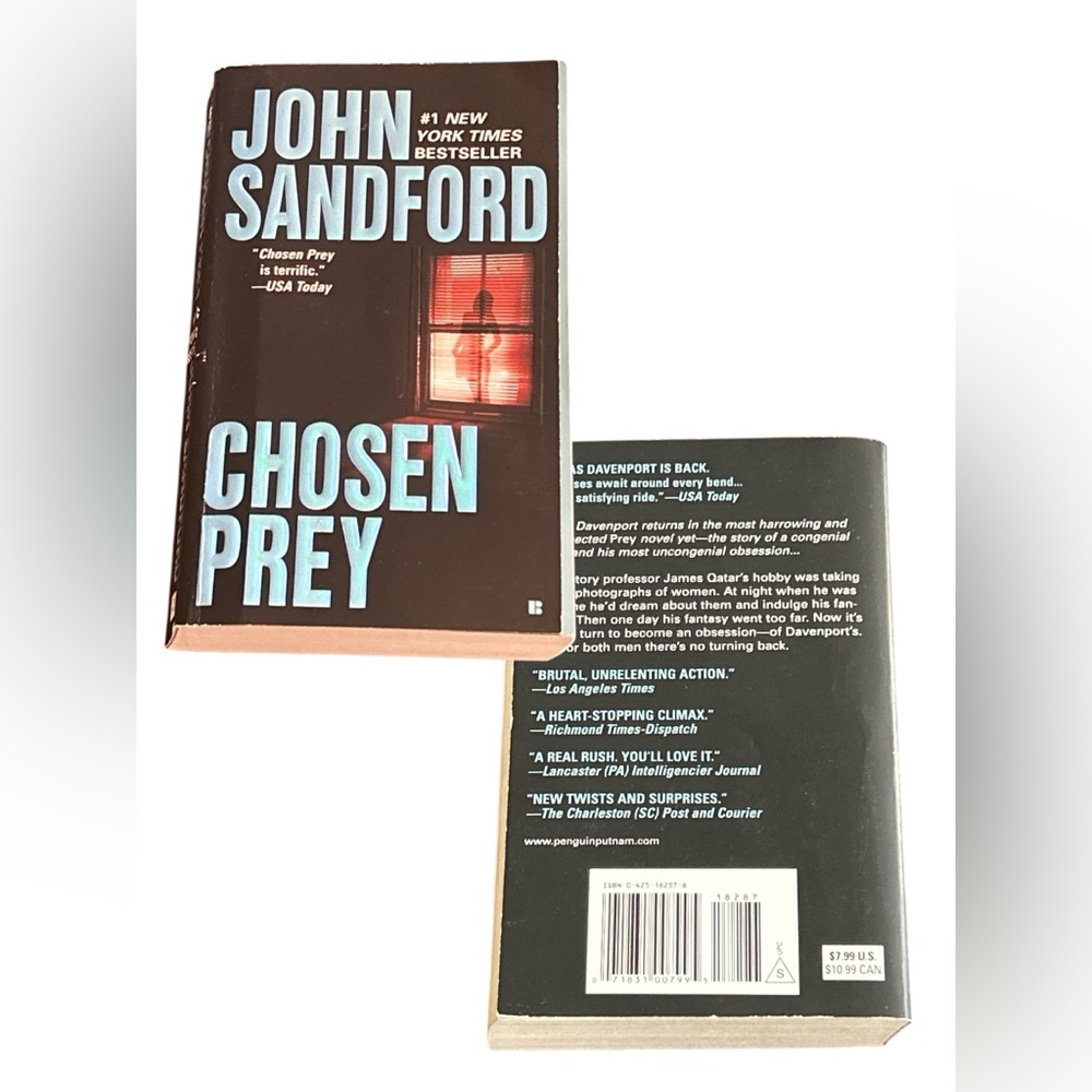 John Sandford Chosen Prey Paperback Book